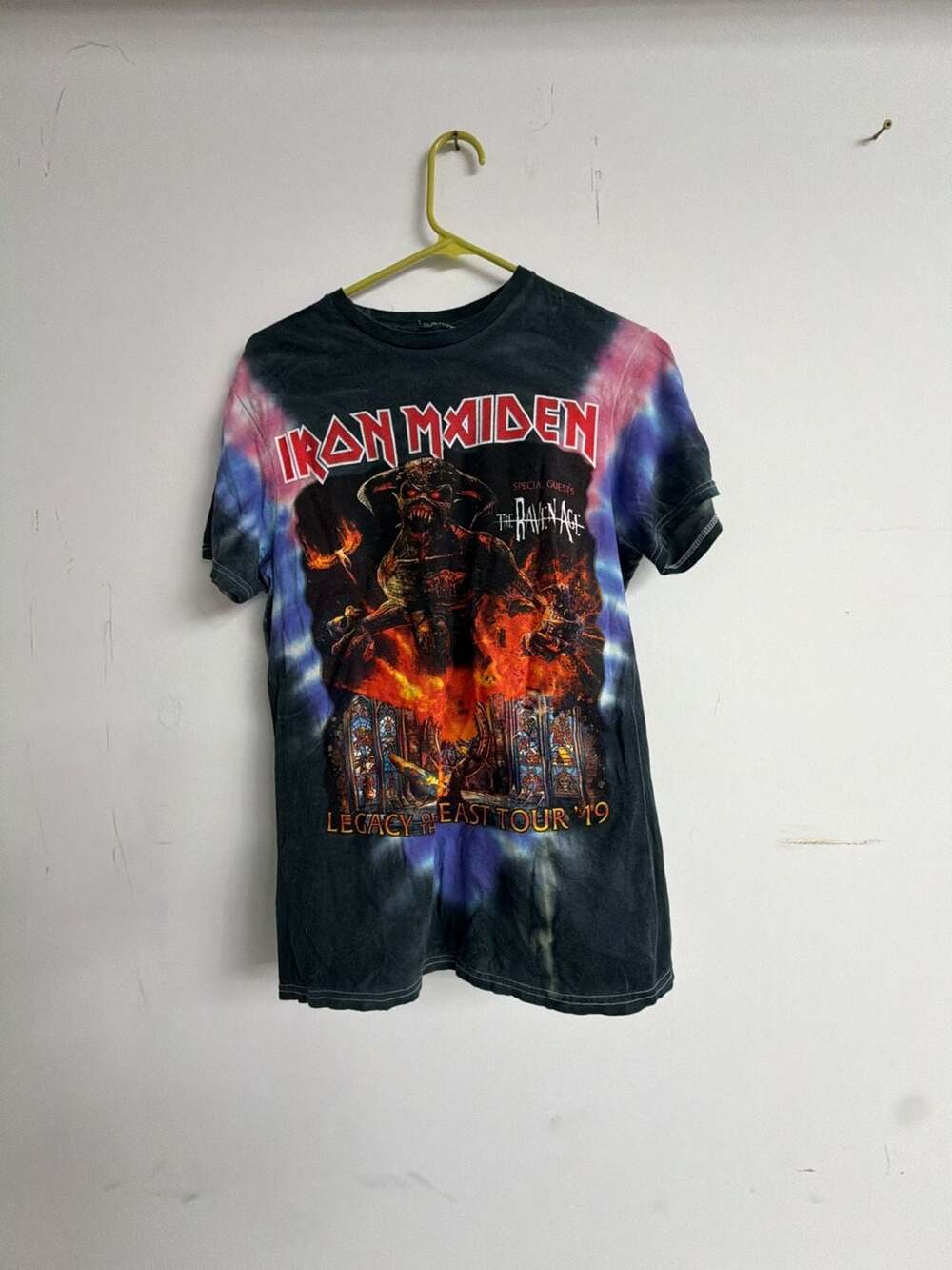 Iron Maiden Legacy of the Beast USA Tour 2019 Tie Dye Band T-Shirt